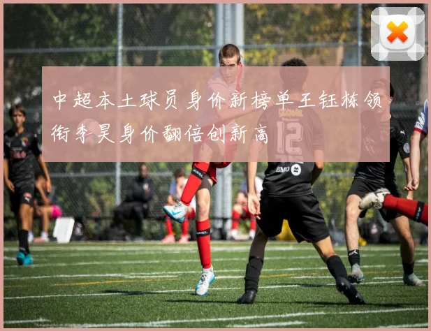 中超本土球员身价新榜单王钰栋领衔李昊身价翻倍创新高
